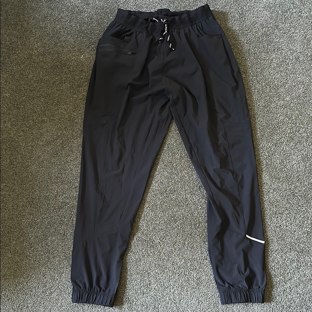Alphalete Black Track Pants Relaxed Fit Joggers